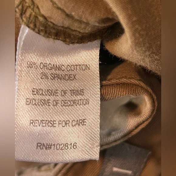 GARNET HILL Khaki Pants. Size 8 - Picture 4 of 7